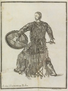 En sjaman. Fra Beskrivelse av landet Kamchatka, ca. 1750. av Steller