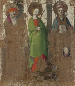 Tre hellige, ca. 1450
