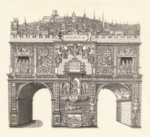 Triumfbue reist til ære for King Jamess inngang til og passasje gjennom London, 1604, av Stephen Harrison