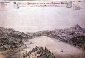 Nordøst-prospekt av landet opp Thurston Water fra Peelnears av Stephen Penn
