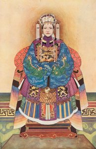Dowager Empress of China (farge litho) av Stephen Reid