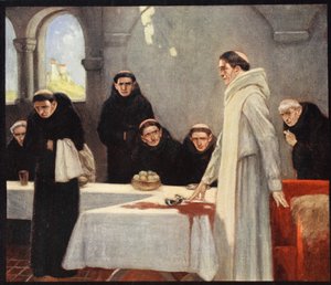 Saint Benedict and the Monks, illustrasjon fra 
