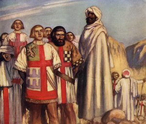 Røde Kors Knights in the Power of Saladin (farge litho)