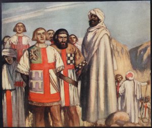 Røde Kors Knights in the Power of Saladin, illustrasjon fra 