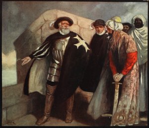 The White Cross Knights in the Fort of Saint Angelo, illustrasjon fra 