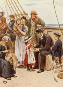 Illustrasjon av biskop Pattesons liv (fargelitografi)