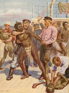 Illustrasjon av biskop Pattesons liv (fargelitografi)