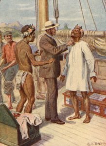 Illustrasjon av biskop Pattesons liv (fargelitografi)
