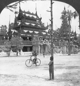 Queens Golden Monastery, Mandalay, Burma, 1908.