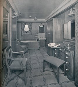 Leiligheter i First Class-området om bord på S.S. Empress of Britain, 1931 av Stewart Bale Limited