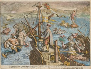 Amerigo Vespuccis restaurering av Amerika, 1591.