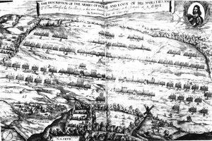 Beskrivelsen av hærene av hest og fot av hans majesteter i slaget ved Naseby, 14. juni 1645, først publisert i 