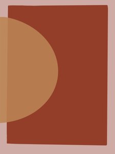 Varm, geometrisk abstrakt kunst av Studio Palette