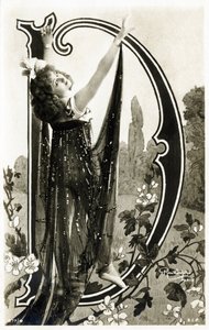 D: Frøken Roessler, danser fra Belle Epoque - Alfabet på postkort av Studio Reutlinger