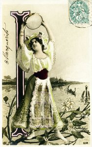 I : Mlle Fischer, kunstner fra 1900-tallet - AAlfabet i postkort av Studio Reutlinger