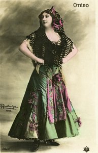 Det vakre Otero, postkort tidlig på 1900-tallet. (bilde) av Studio Reutlinger