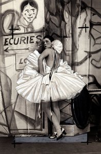 Portrett av den franske skuespillerinnen Spinelly, i ballerinadrakt.