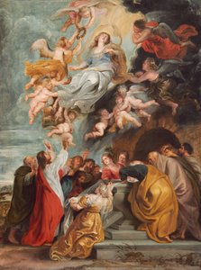 The Assumption of the Virgin, sannsynligvis midten av 1620-årene. av Studio of Peter Paul Rubens