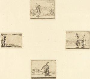 Ark med etsninger av Style of Jacques Callot
