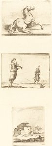 Ark med etsninger av Style of Jacques Callot