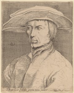 Selvportrett av Style of Lucas van Leyden after Albrecht Dürer