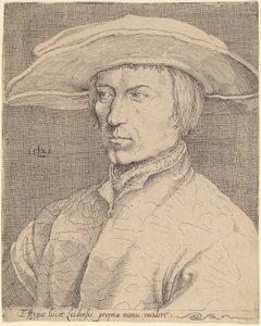 Selvportrett av Style of Lucas van Leyden after Albrecht Dürer