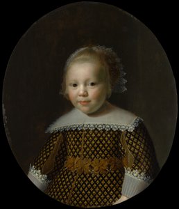 Portrett av en ung gutt. av Style of Paulus Moreelse