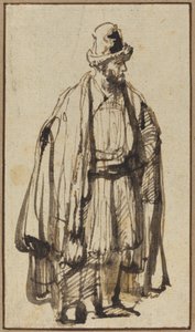 En orientaler av Style of Rembrandt van Rijn