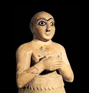 Selim, bror til kongen av Mari i Syria, 3. årtusen f.Kr. (skulptur) av Sumerian Sumerian