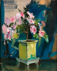 Camellia, ca. 1920 (olje på panel) av Sunderland Rollison