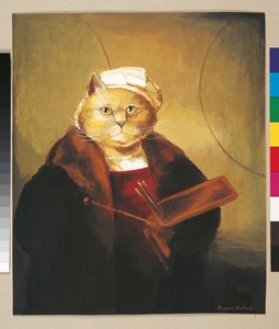 Illustrasjon fra Cats Galore! A Compendium of Cultured Cats (utgitt 2015)