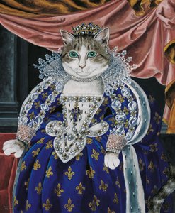 Illustrasjon fra Cats Galore! A Compendium of Cultured Cats (utgitt 2015)