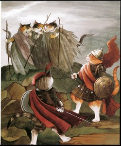 Illustrasjon fra Shakespeares Cats (utgitt 1996) av Susan Herbert
