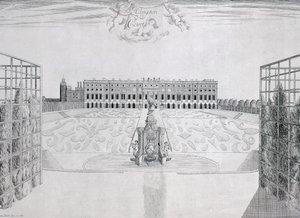 Hampton Court South Front, ca. 1830 av Sutton Nicholls