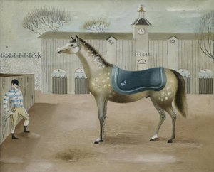 Den gule hesten (olje på lerret)