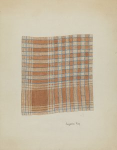 Vevd serviett, ca. 1937.