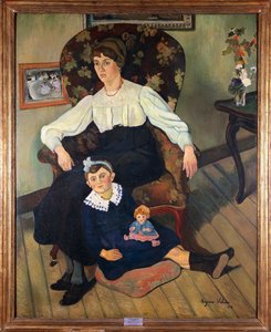 Frankrike, Lyon, Malt portrett av Suzanne Valadons niese