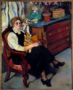 Miss Lily Walton Maleri av Marie-Clementine (Marie Clementine) Valadon, dette Suzanne Valadon (1865-1938)