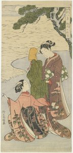 Høstmåneskinn av Matsukaze, ca. 1767 av Suzuki Harunobu