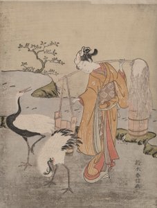 Tegning av saltvann av Suzuki Harunobu