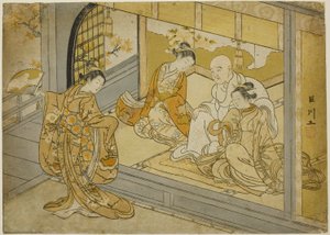 Hotoke Gozen danser før Taira no Kiyomori av Suzuki Harunobu