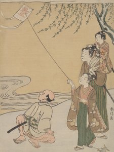 Drageflyging, ca. 1766, ca. 1766. av Suzuki Harunobu
