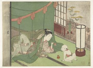 Elsker par og barn av Suzuki Harunobu