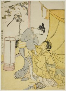 Lovers Parting at Dawn av Suzuki Harunobu