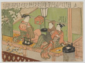 Maneemon 12, Edo-perioden, ca. 1770 (farget tresnitt)