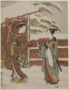 Mitate of a Scene fra Kabuki Play Women