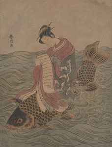 Parodi på en kinesisk udødelig. av Suzuki Harunobu