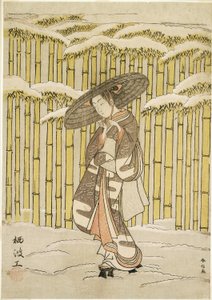 Passerer Bamboo Grove av Suzuki Harunobu