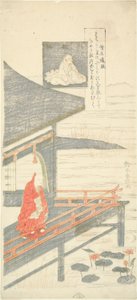 Dikt av Sojo Henjo, fra serien "Seks kjente poeter (Rokkasen)" av Suzuki Harunobu