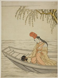 Hakubyo dansermedlem Asazuma Boa t av Suzuki Harunobu